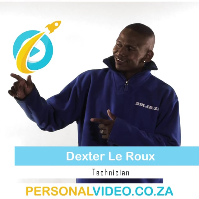Dexter le Roux, #Technician of AM.CO.ZA, Square Video #PersonalVideo.co.za (2019-05-01)