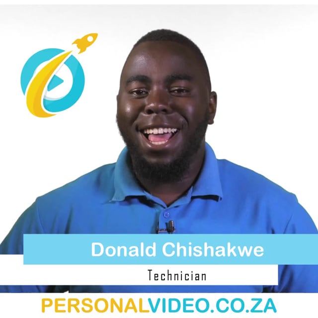 Donald Chishakwe, #Technician of AM.CO.ZA, Square Video #PersonalVideo.co.za (2019-05-01)