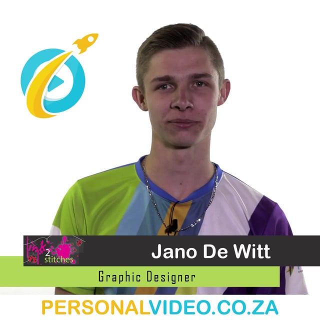 Jano De Witt, #GraphicsDesigner of Ink2Stitches, Square Video #PersonalVideo.co.za (2019-07-24)