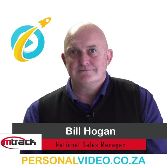 Bill Hogan, #NationalSalesManager of M Track, Square Video #PersonalVideo.co.za (2019-08-05)