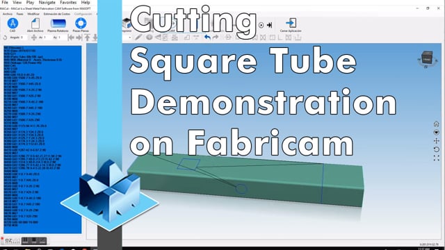 Machining Video: Fabricam New Feature of Design and Cutting Square Tube (Rectangular Tube) Demonstration Video
