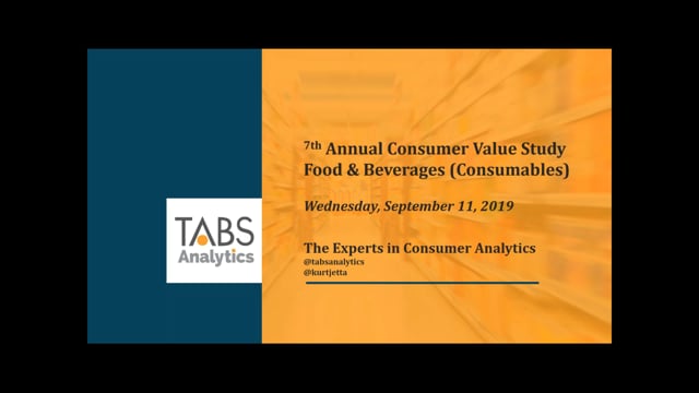 TABS 7th Annual Food and Beverage Study (09/11/2019)