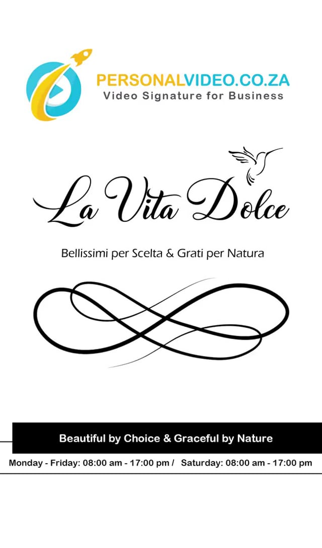 La Vita Dolce, Business of #BeautyBoutique, Vertical Video #PersonalVideo.co.za (2019-08-26)