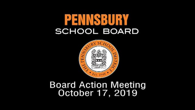 Pennsbury School Board Meeting for October 17, 2019