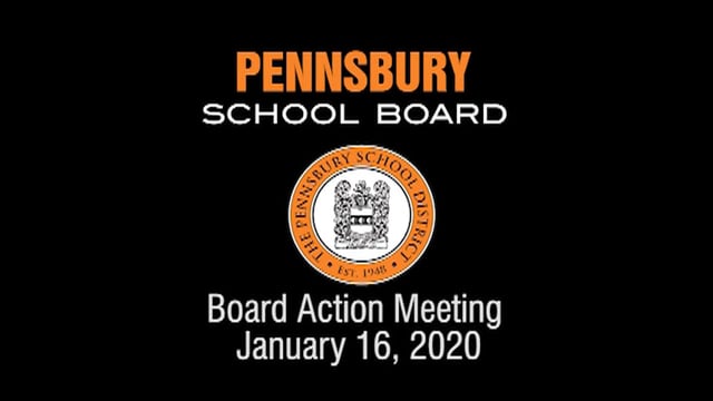 Pennsbury School Board Meeting for January 16, 2020