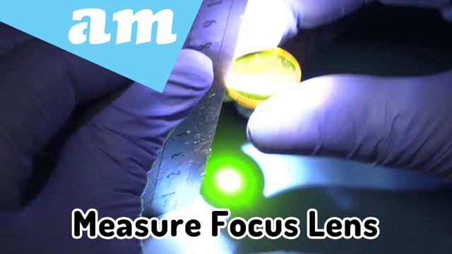 #SortIT, How to Measure Co2 Laser Focus Lens Focal Length and Diameter for Better Cutting