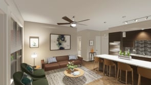 E - Two Bedroom, Two Bath