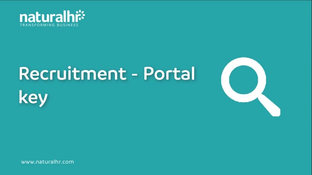 Recruitment - Portal key