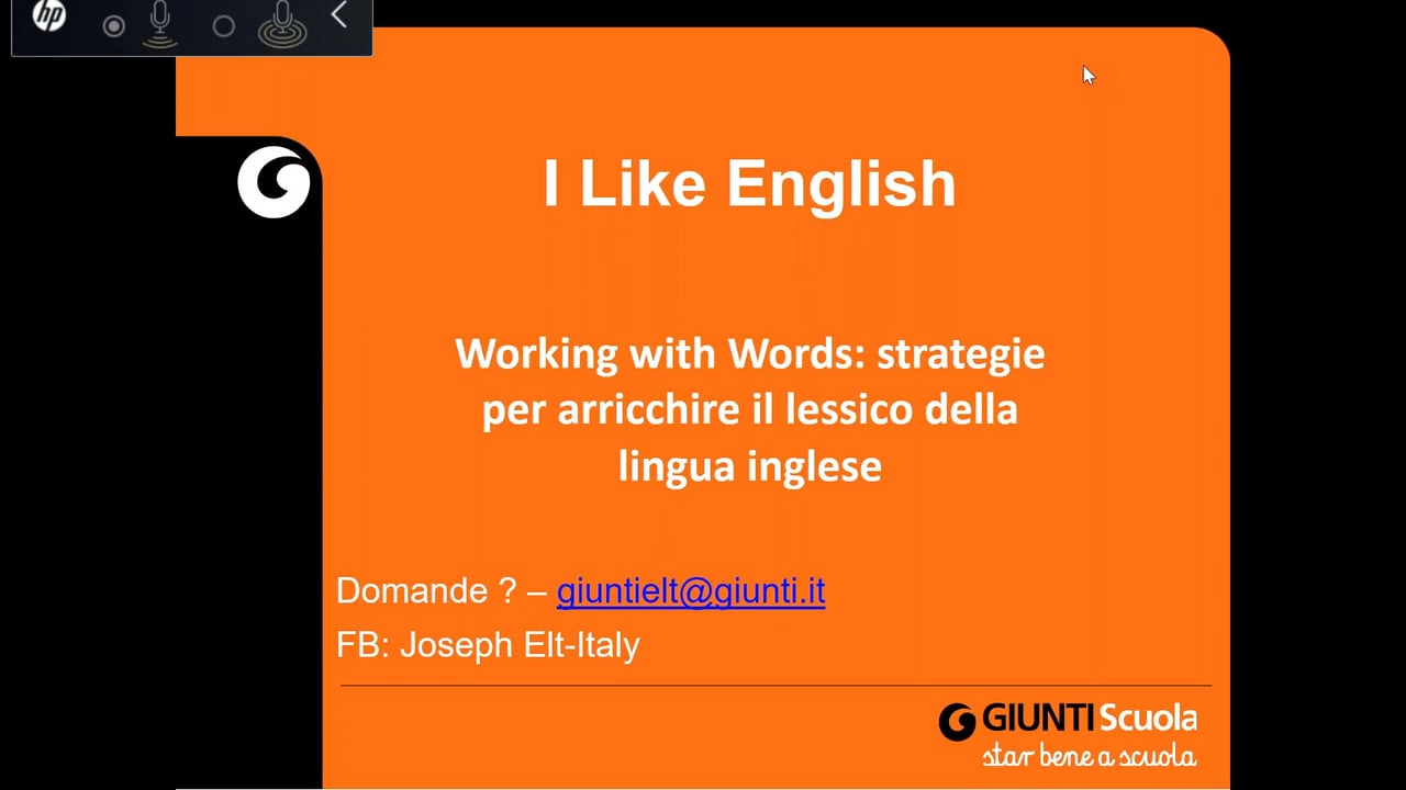 Working With Words Strategie Per Arricchire Il Lessico Della Lingua