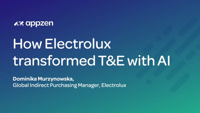 How Electrolux transformed their T&E process