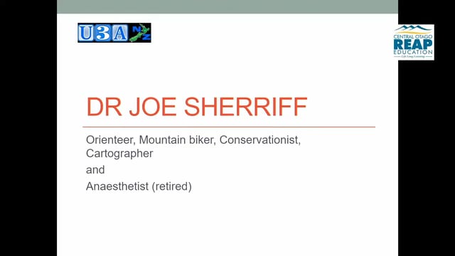 U3A - Dr Joe Sherriff - Anesthetist