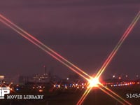 飛行機の着陸 タイムラプス・1.5sec/1shot