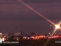 飛行機の着陸 タイムラプス・1.5sec/1shot