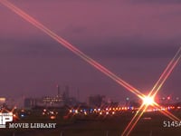 飛行機の着陸 タイムラプス・1.5sec/1shot