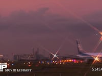 飛行機の着陸 タイムラプス・1.5sec/1shot