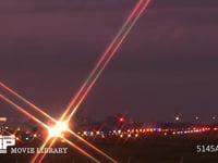 飛行機の着陸 タイムラプス・1.5sec/1shot