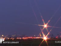 飛行機の着陸 タイムラプス・1.5sec/1shot