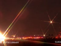 飛行機の着陸 タイムラプス・1.5sec/1shot