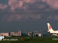 飛行機の着陸 タイムラプス・1.5sec/1shot