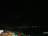 夜間の離陸機 タイムラプス・1.5sec/1shot