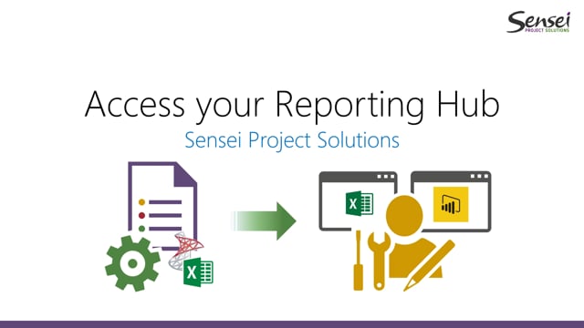 Accessing your Reporting Hub