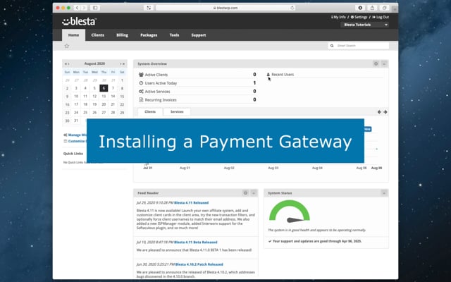 Install a Payment Gateway