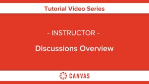 303 - Discussions Overview (Instructors) on Vimeo