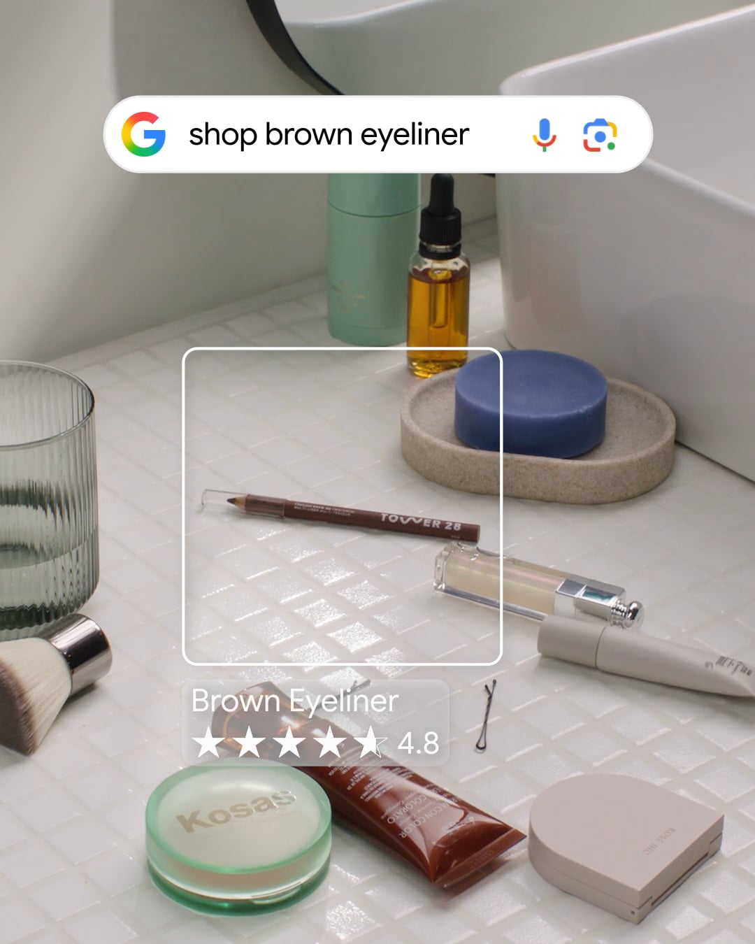 Shop with Google Summer Beauty Trends: Brown Eyeliner