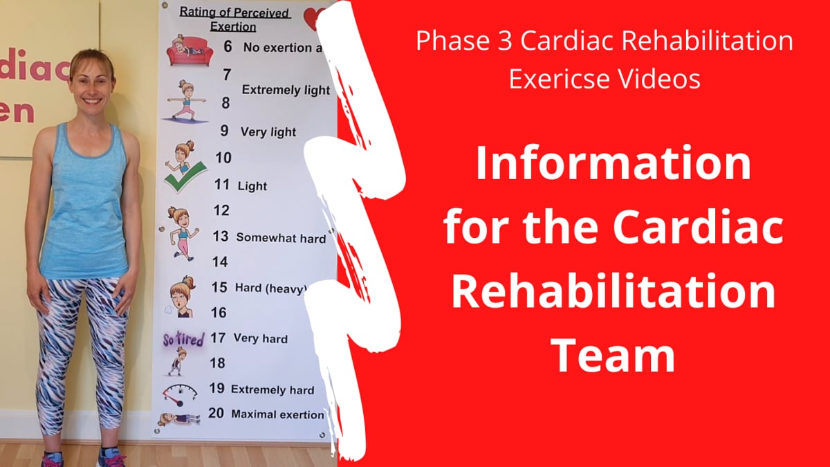 Health Care Professionals Phase 3 Cardiac Rehab Video Info