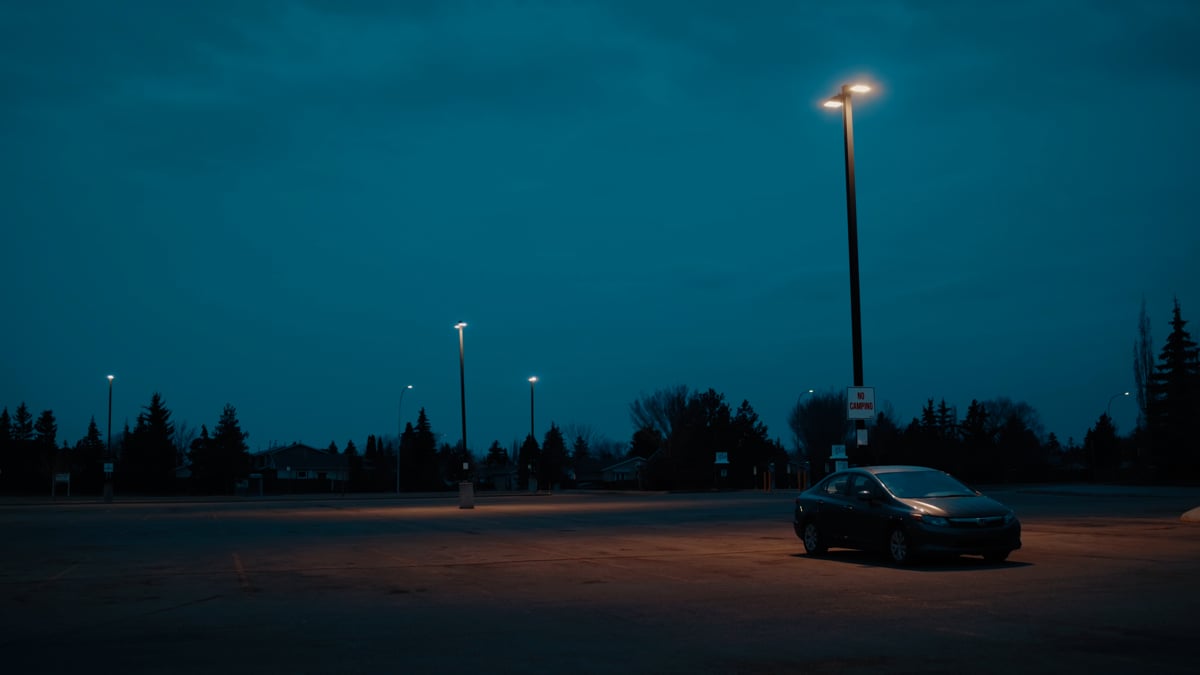 This is the edge of homelessness in Leduc