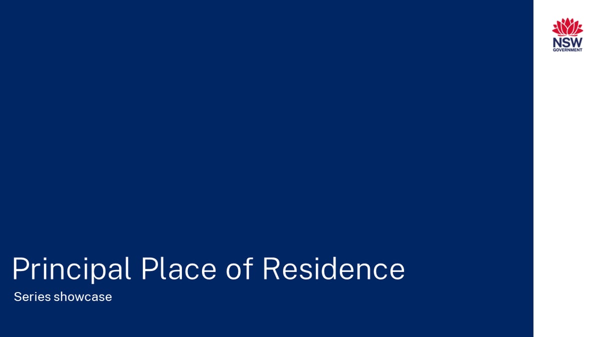 principal place of residence (ppr)