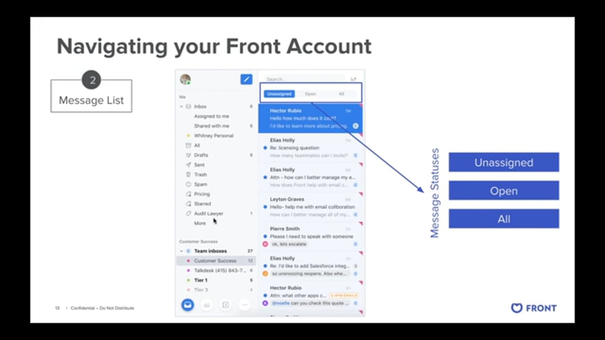 Front team trainings on Vimeo