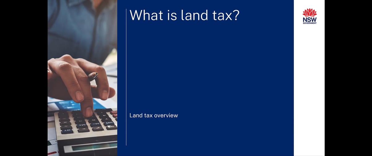 Revenue NSW Land tax overview
