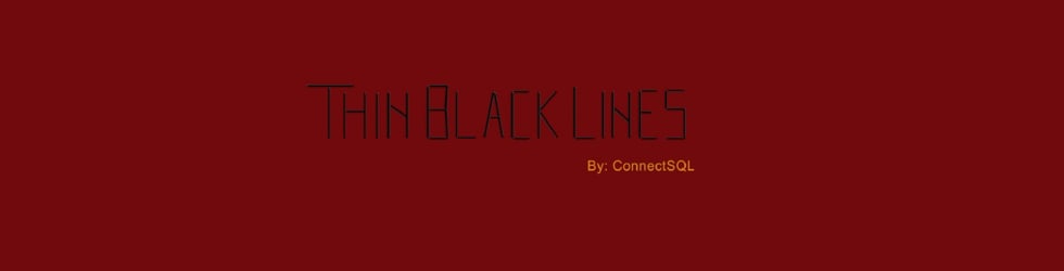 Thin Black Lines