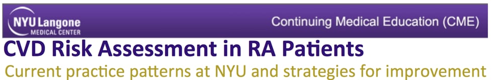 Part 2 Of 2 Data Review How Are We Dealing With Cv Risks At Nyu Rheumatology Division In Improving Cvd Risk Assessment In Ra Patients On Vimeo