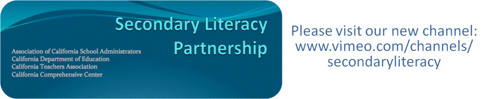Secondary Literacy 2012