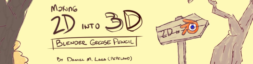 Blender Grease Pencil - Making 2D in a 3D eviroment