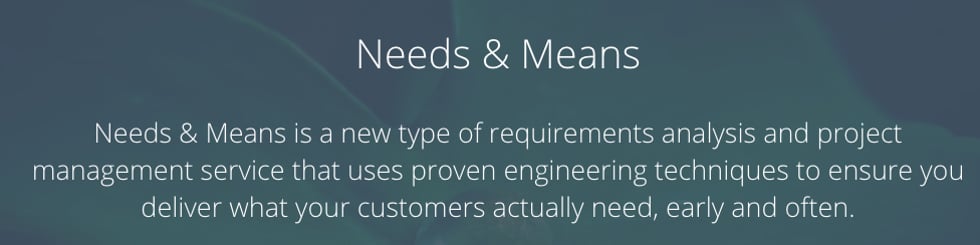 Needs & Means on Vimeo