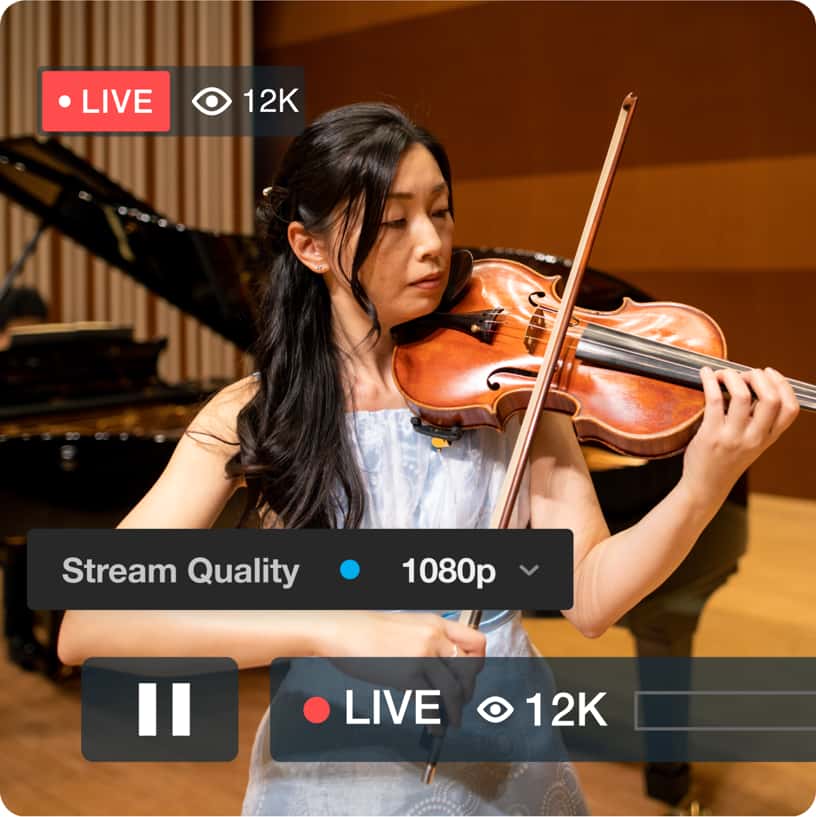 Live streaming en HD 1080p