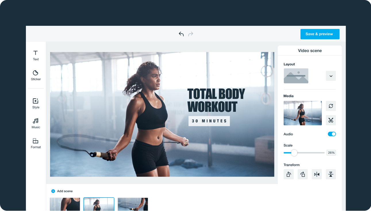 Free Sport and Fitness Video Maker & Templates