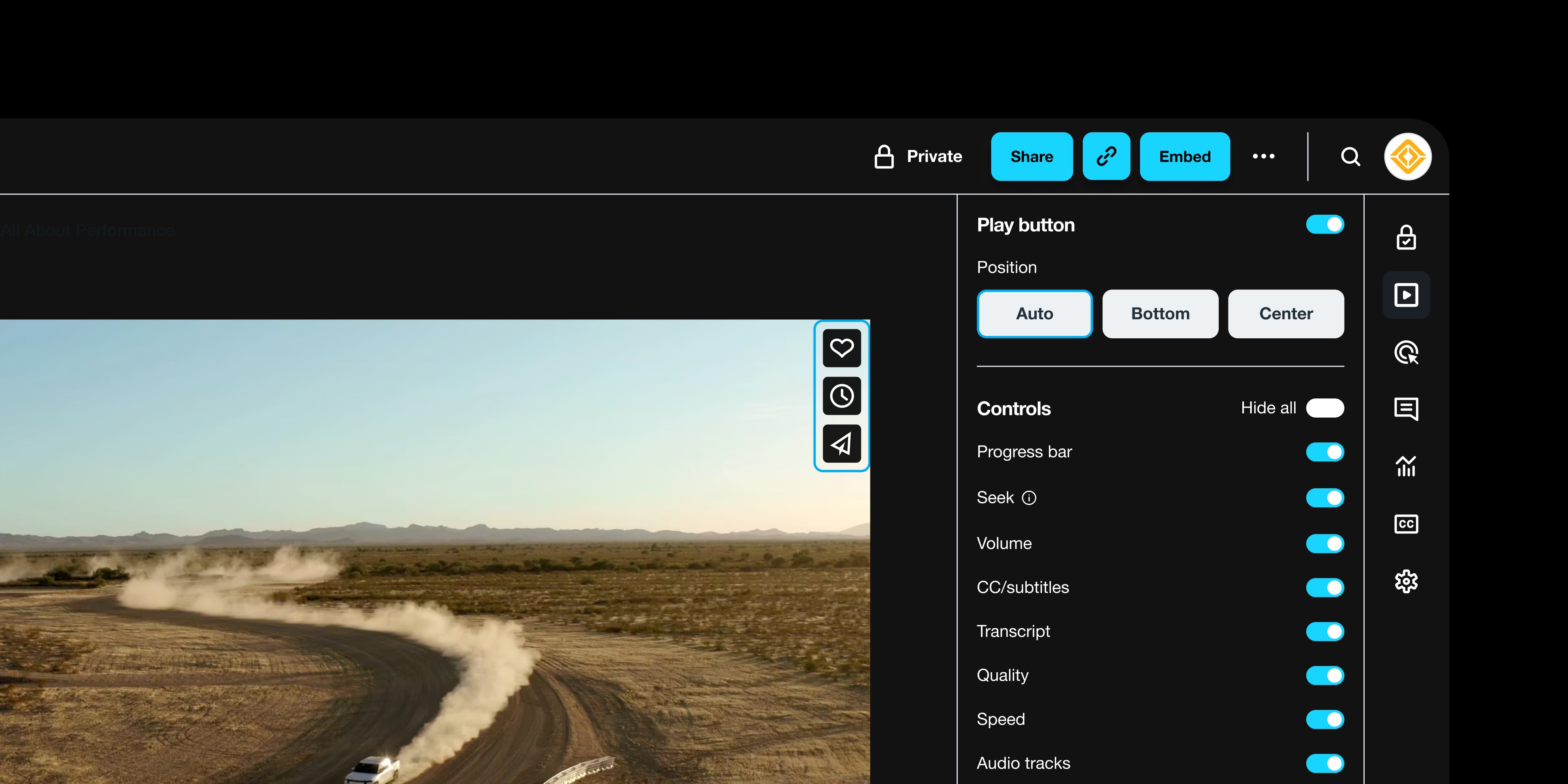 New Vimeo Video Player Customizations