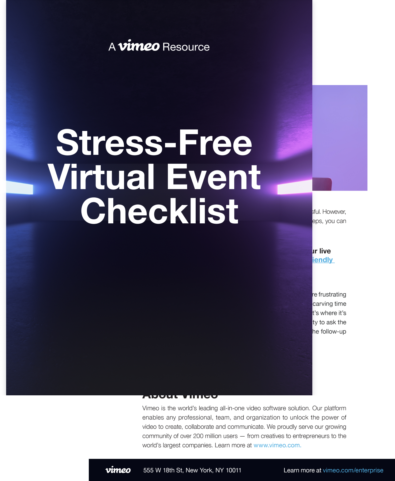 The Virtual Events Checklist Vimeo Enterprise