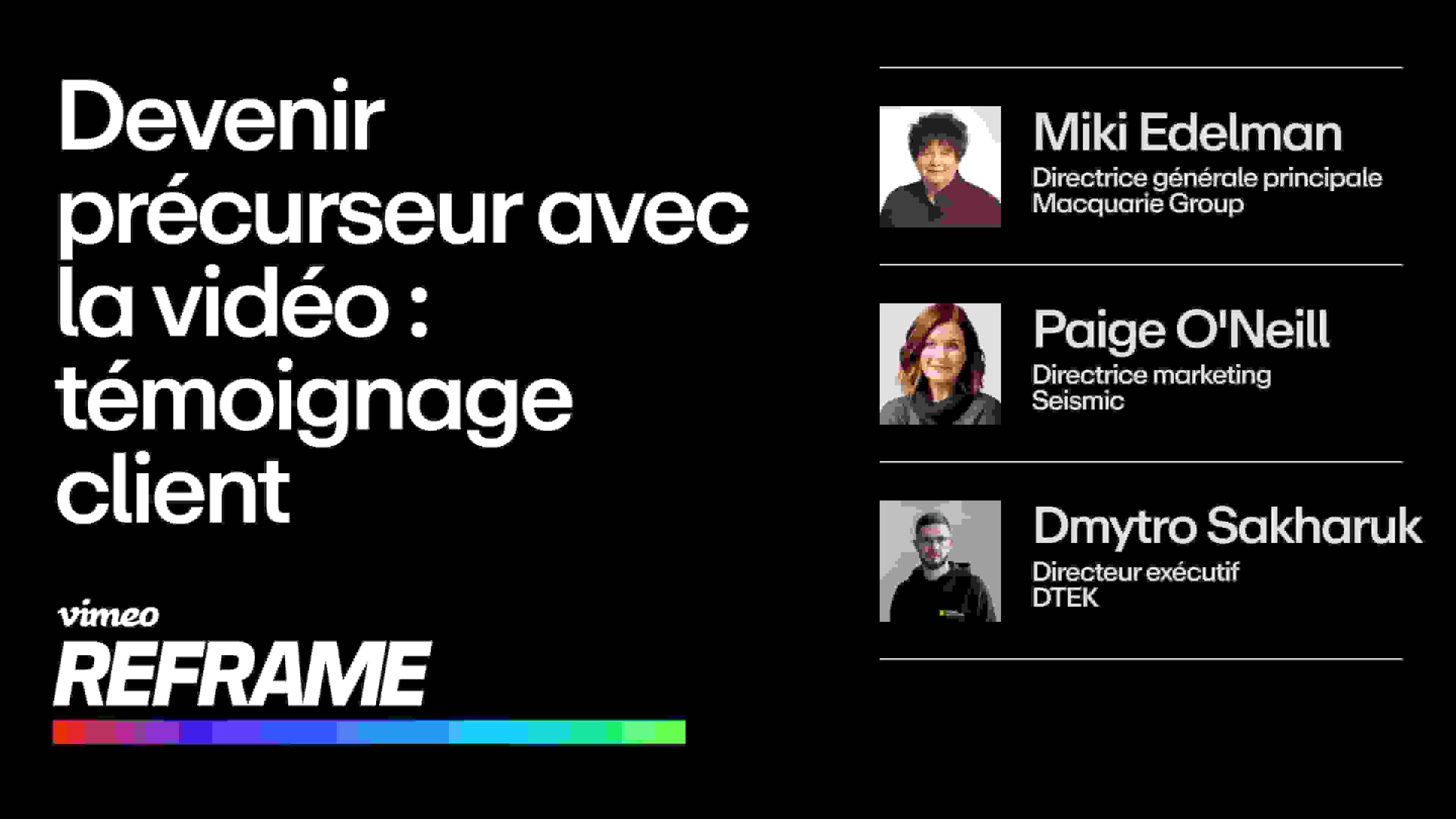 Découvrez comment les clients utilisent Vimeo Entreprise