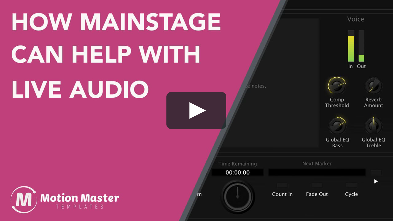 using apple mainstage live