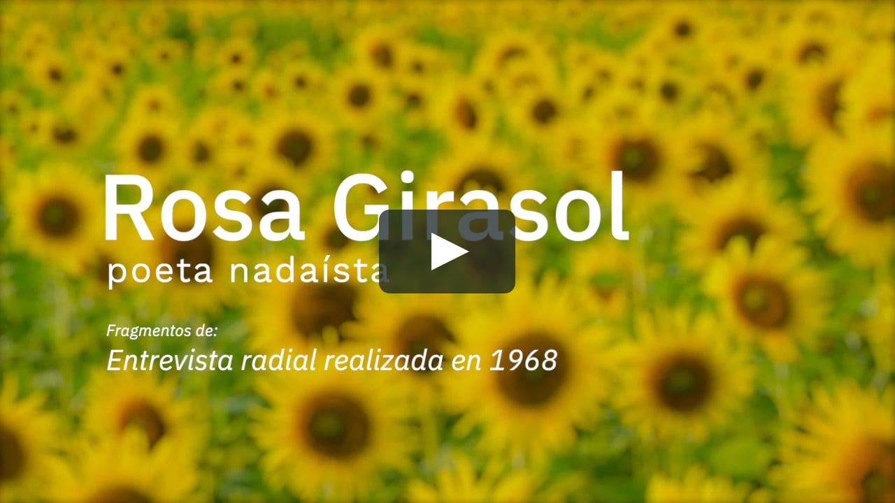 Fragmento de entrevista radial a Rosa Girasol en 1968 «Debates de la  juventud» on Vimeo