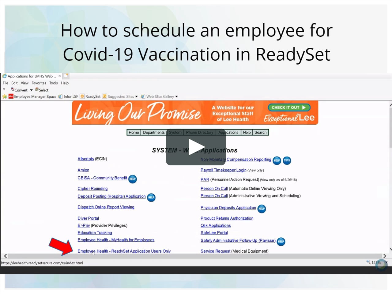 How to Schedule Employees for Covid-19 Vaccination on ReadySet on Vimeo