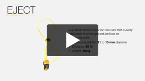 EJECT - Adjustable friction saver for tree care that is easily retrievable from the ground and has an integrated pulley