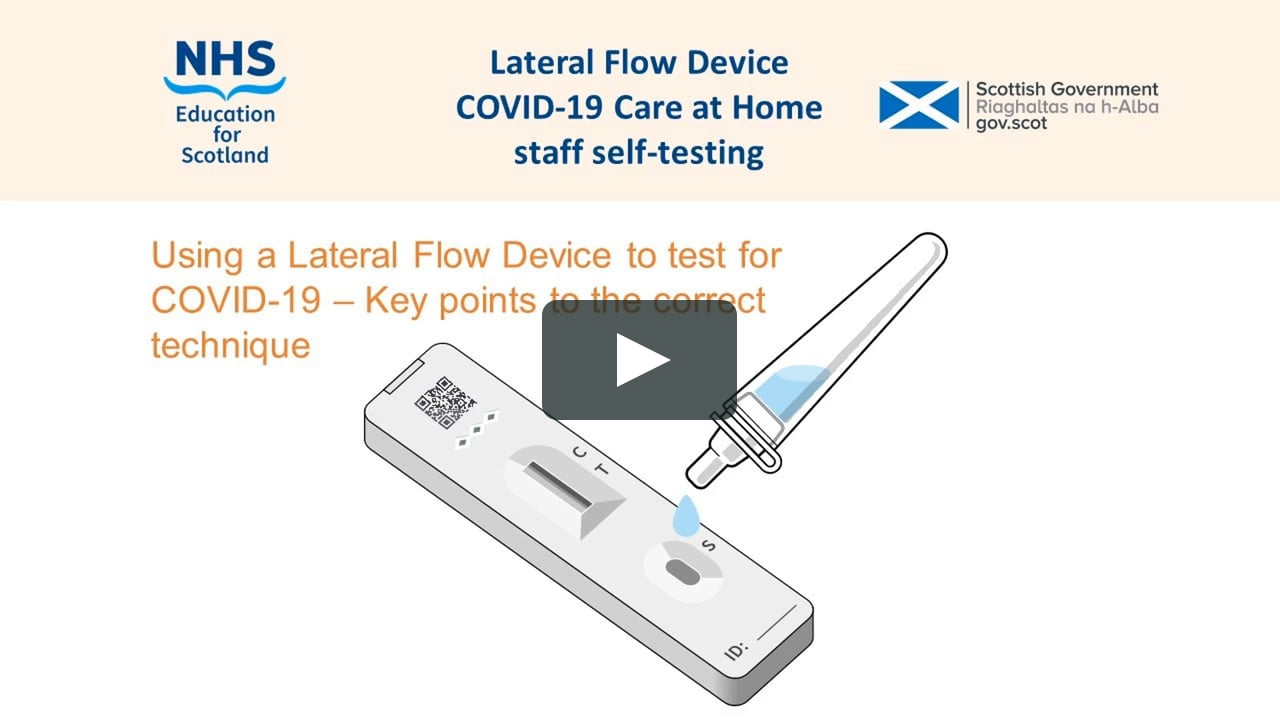 Covid lateral flow test Lateral flow