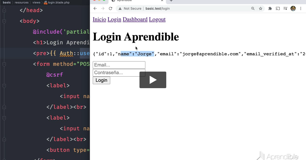 2. Cómo crear un login desde cero en Laravel