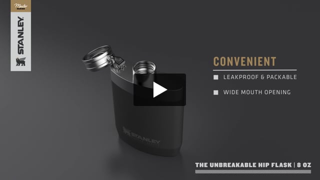 Master Unbreakable 8oz Hip Flask - Video